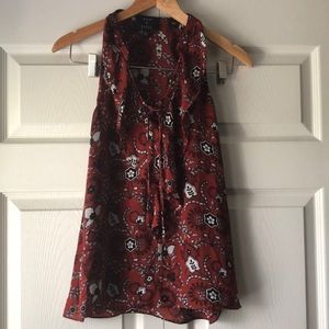 ALC Sleeveless Silk Paisley Top Sz 4
